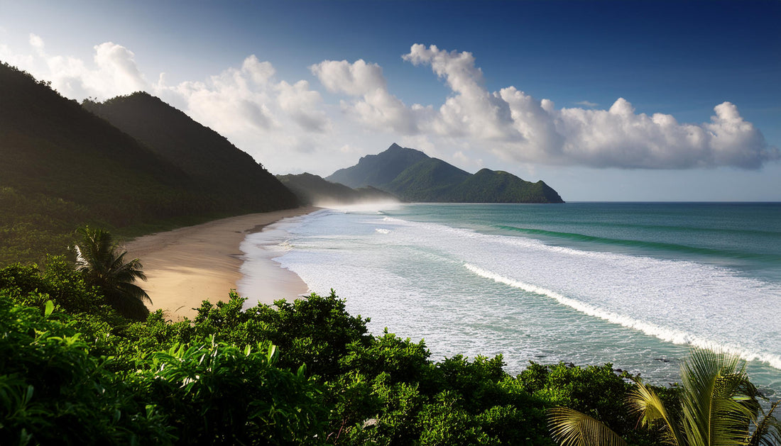 Image of a beautiful seascape such as would make a very large canvas gallery wrap.