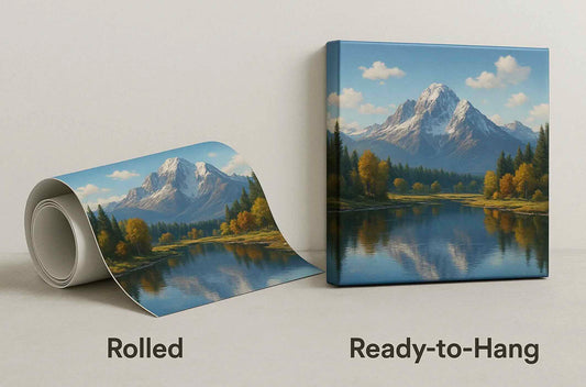 Rolled vs. Ready-to-Hang Canvas
