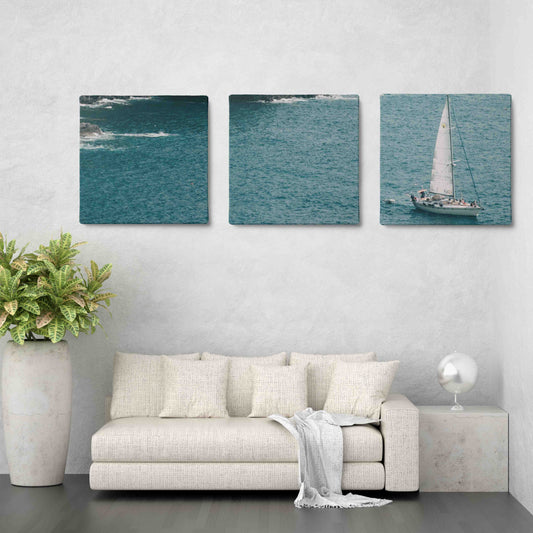 Square Triptych Split Canvas